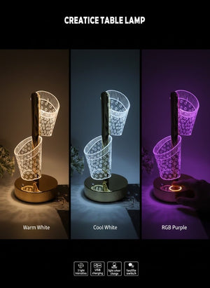 Leaf LED Lamp – Soft Glow | إضاءة ديكور أنيقة