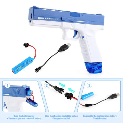 Glock Electric Water Gun  مسدس الماء الكهربائي Glock